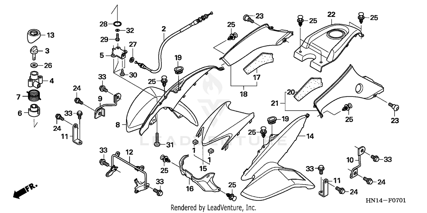 FRONT FENDER + REVERSE ASSIST ('05-'06)