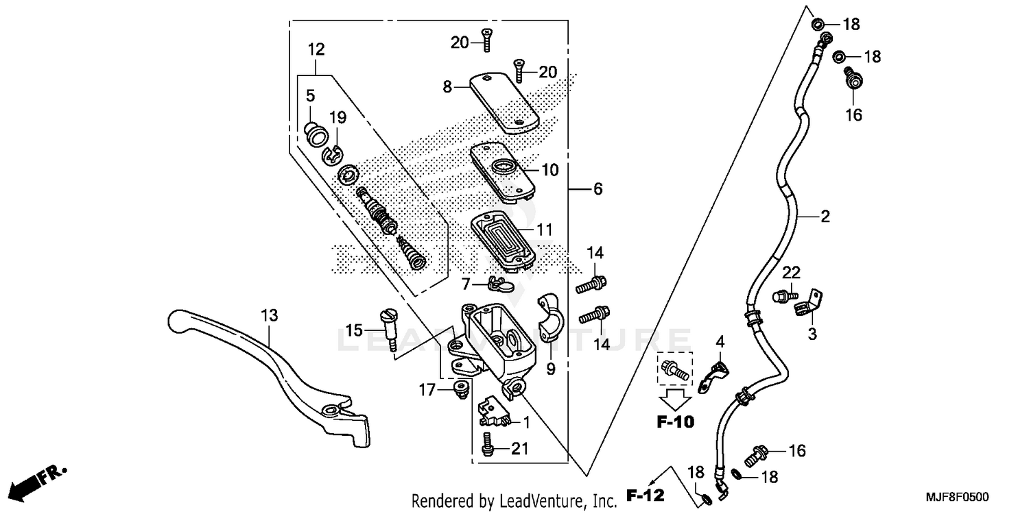 FRONT BRAKE MASTER       CYLINDER (1)