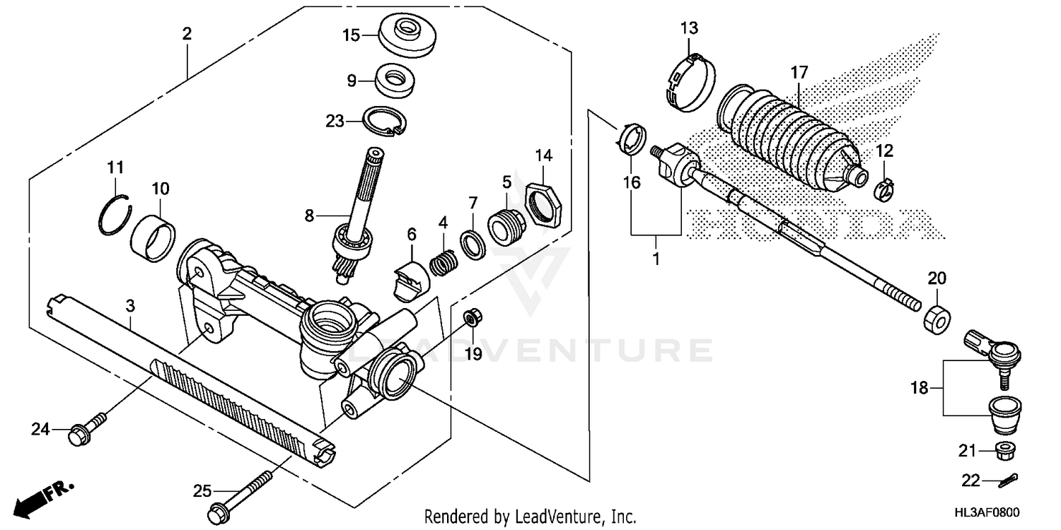 STEERING GEAR BOX@TIE ROD