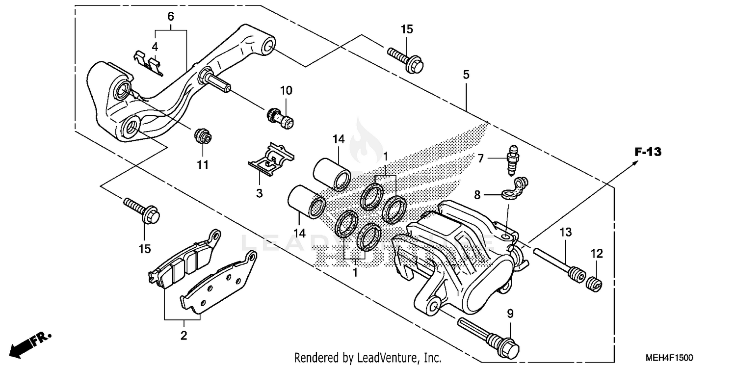 REAR BRAKE CALIPER