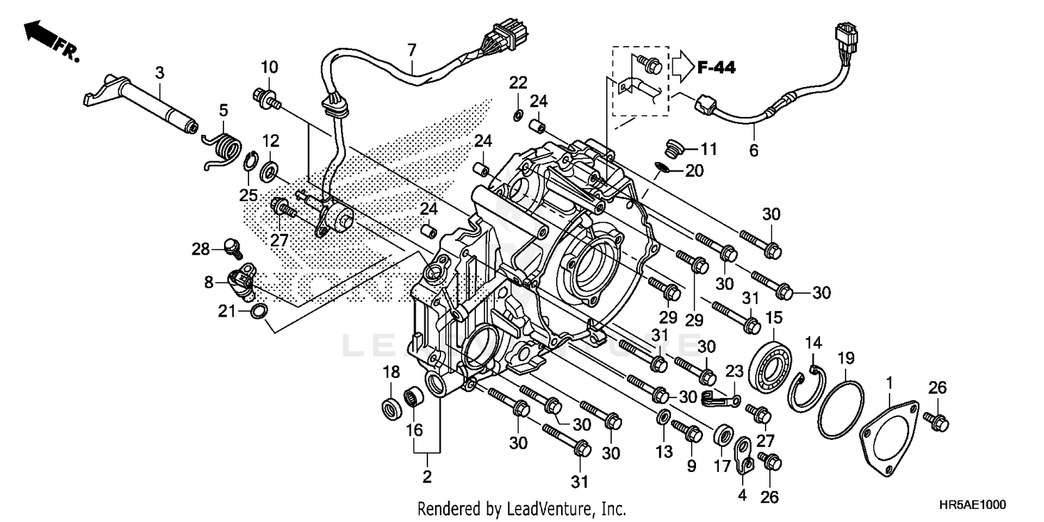 REAR CRANKCASE COVER