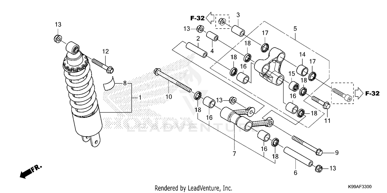 REAR SHOCK ABSORBER