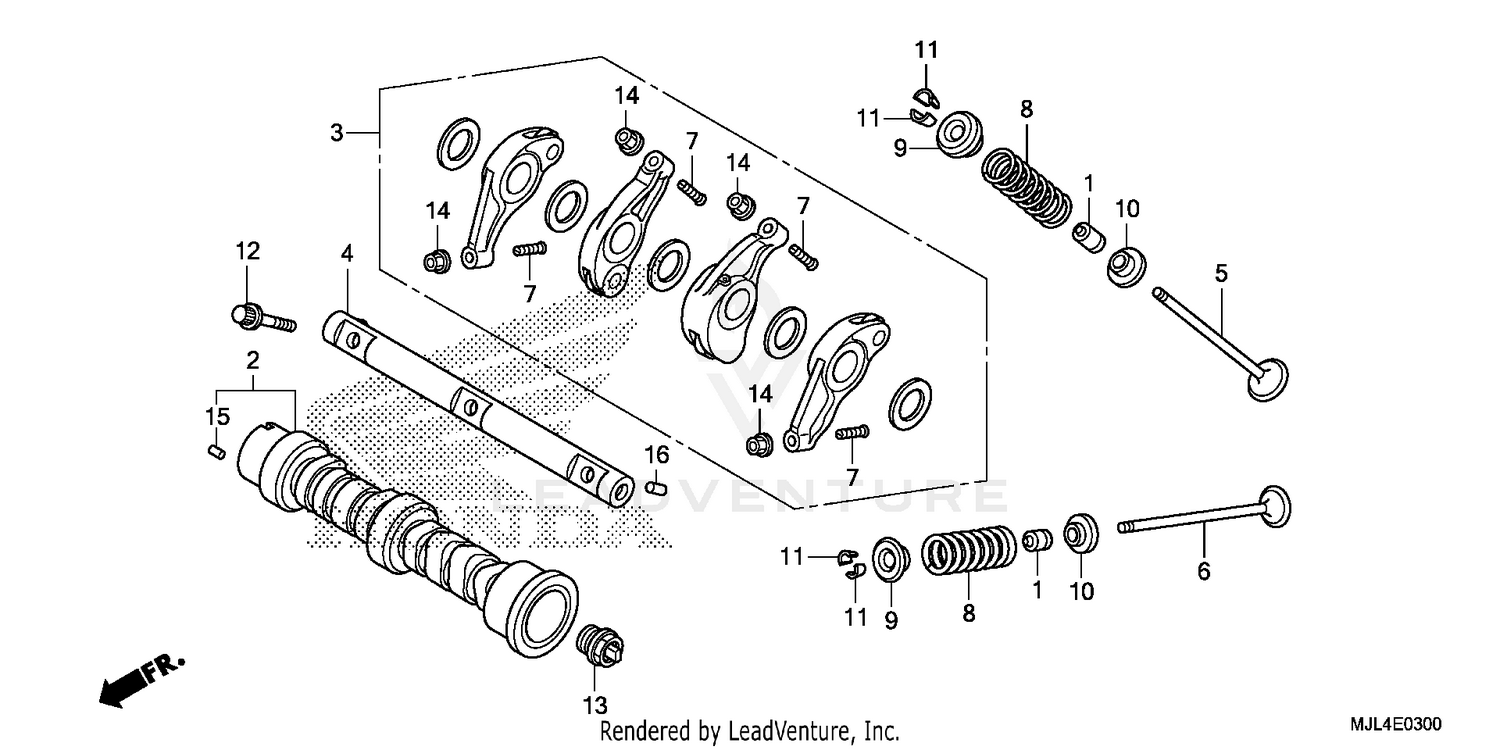 CAMSHAFT + VALVE