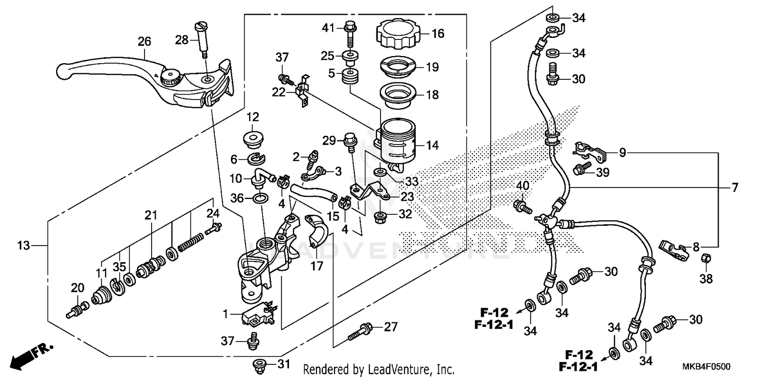 FRONT BRAKE MASTER       CYLINDER (1)