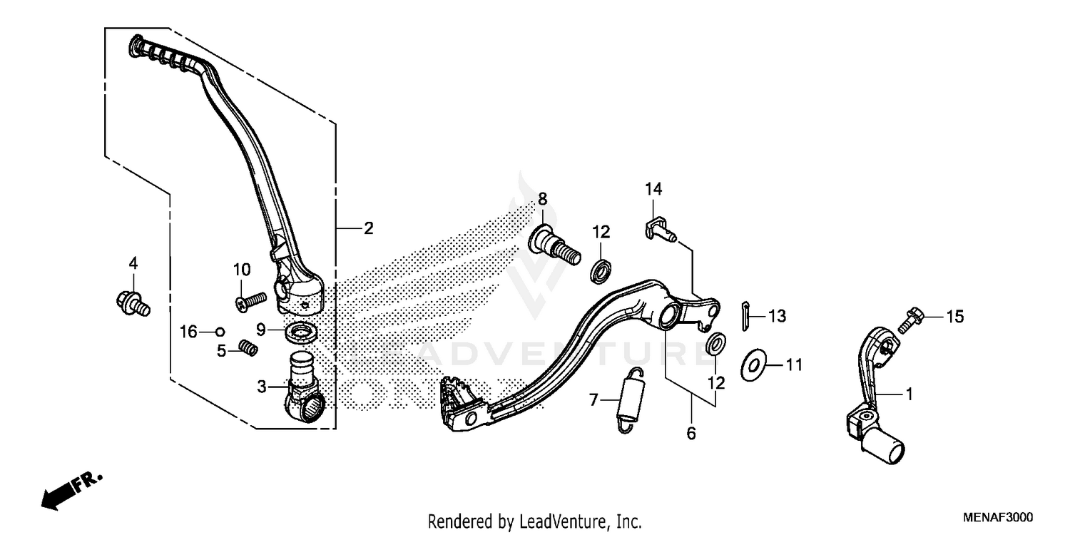 PEDAL@KICK STARTER ARM