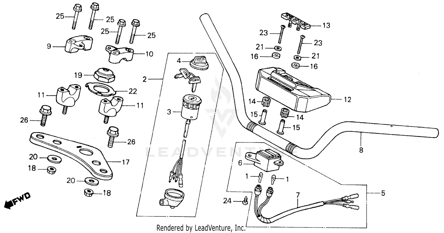 HANDLEBAR + TOP BRIDGE