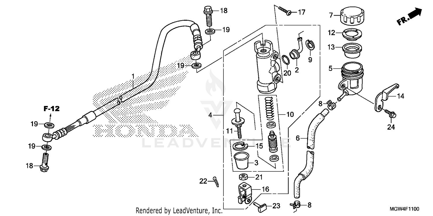 REAR BRAKE MASTER        CYLINDER