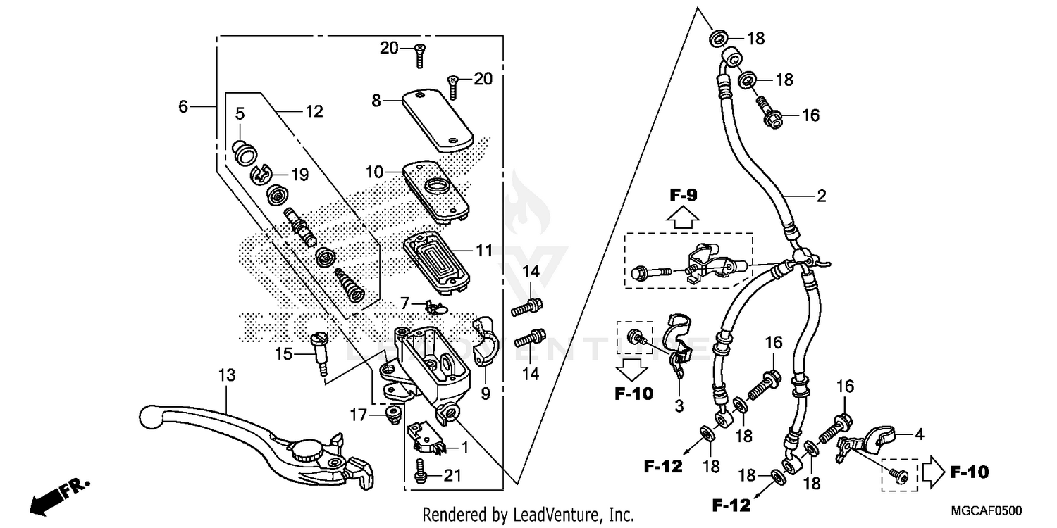 FRONT BRAKE MASTER       CYLINDER (1)