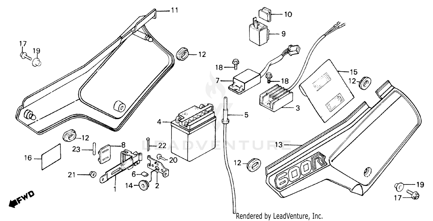 SIDE COVER + BATTERY