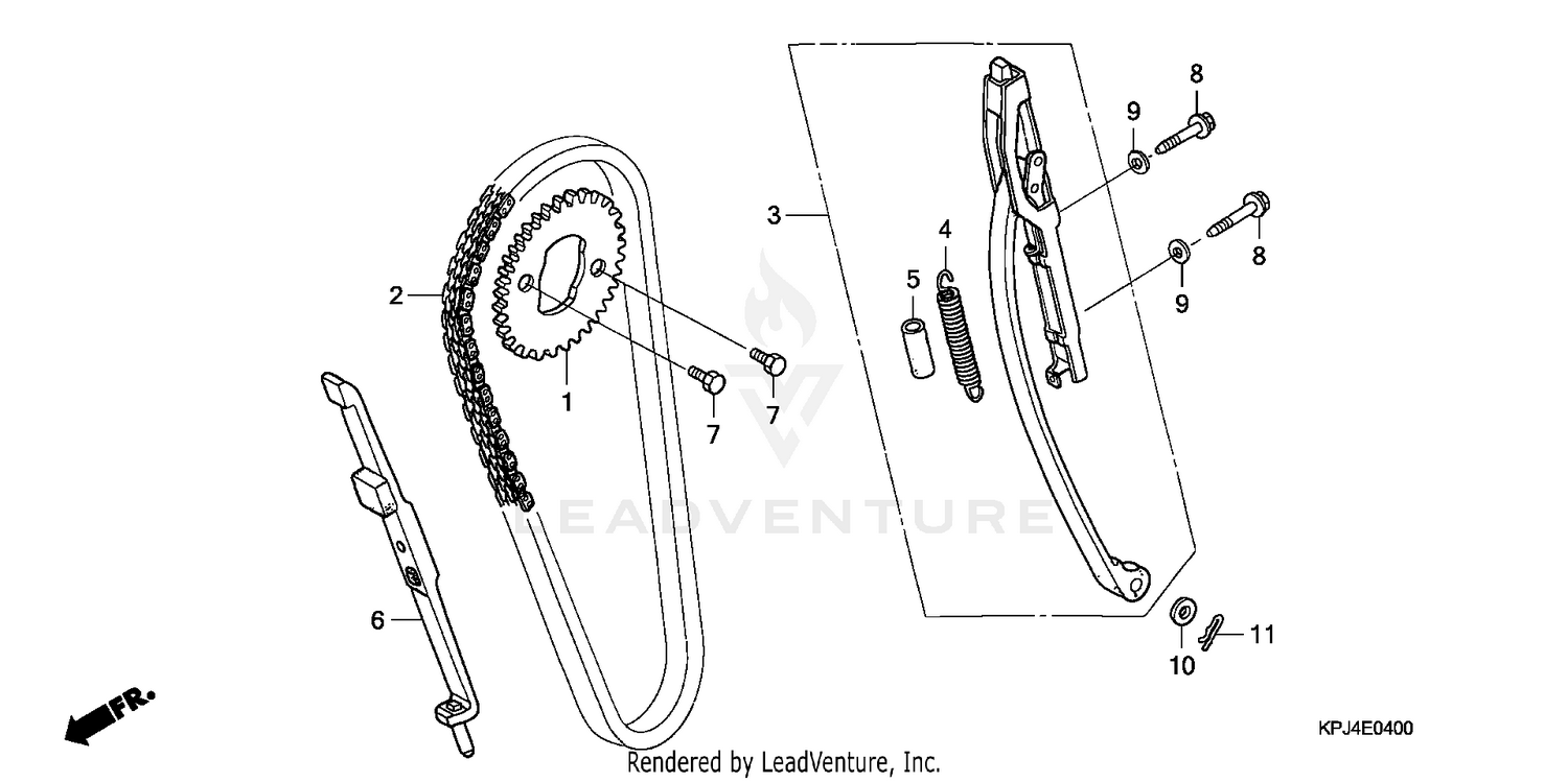 CAM CHAIN + TENSIONER