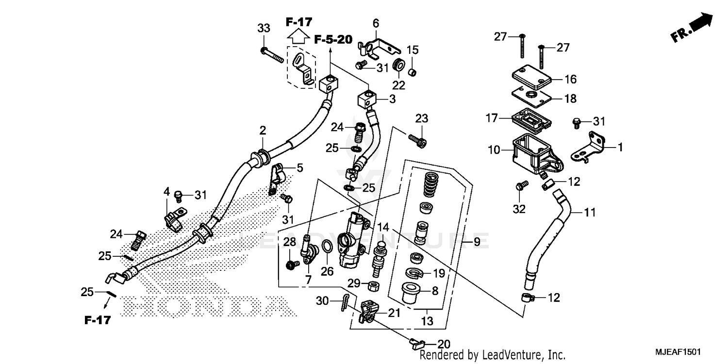 REAR BRAKE MASTER        CYLINDER (2)