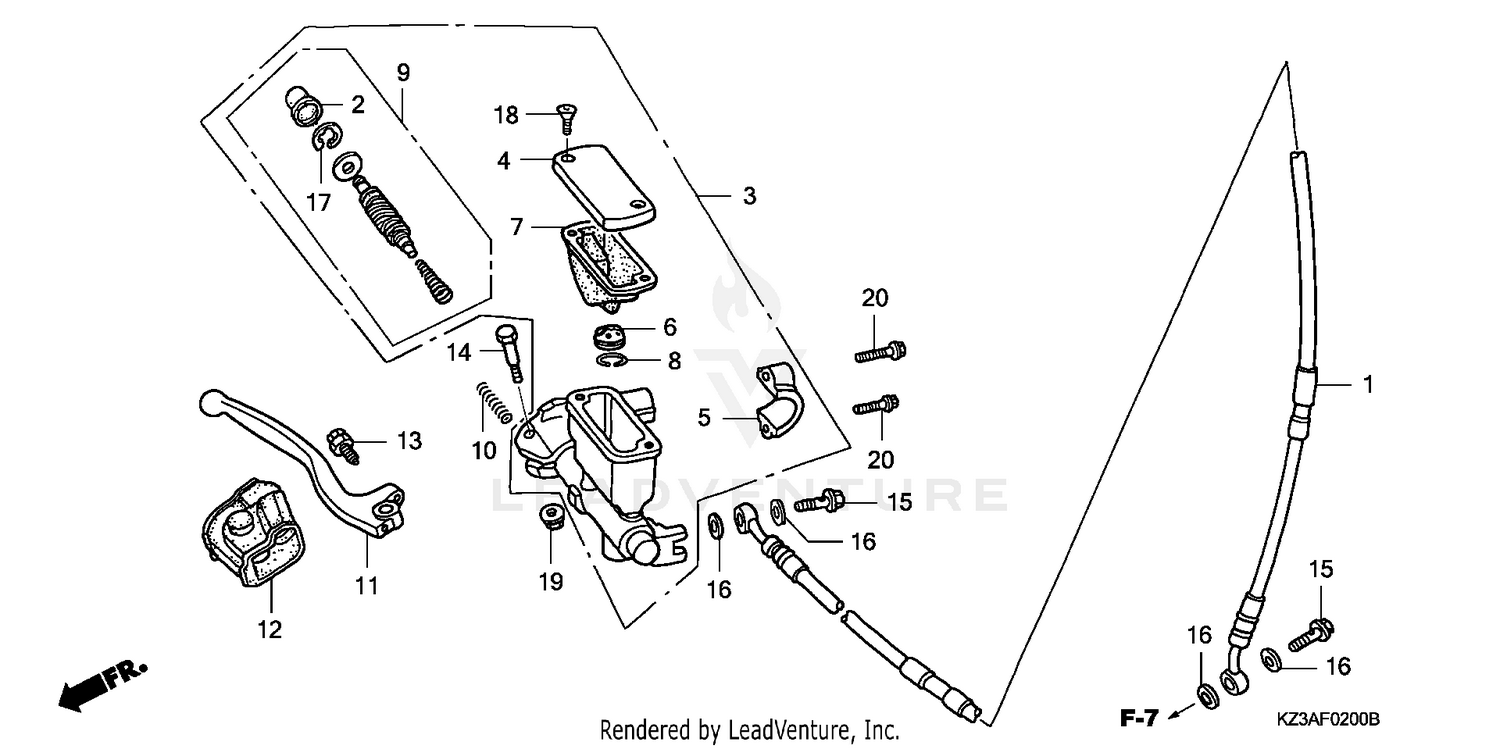 FRONT BRAKE MASTER CYLINDER
