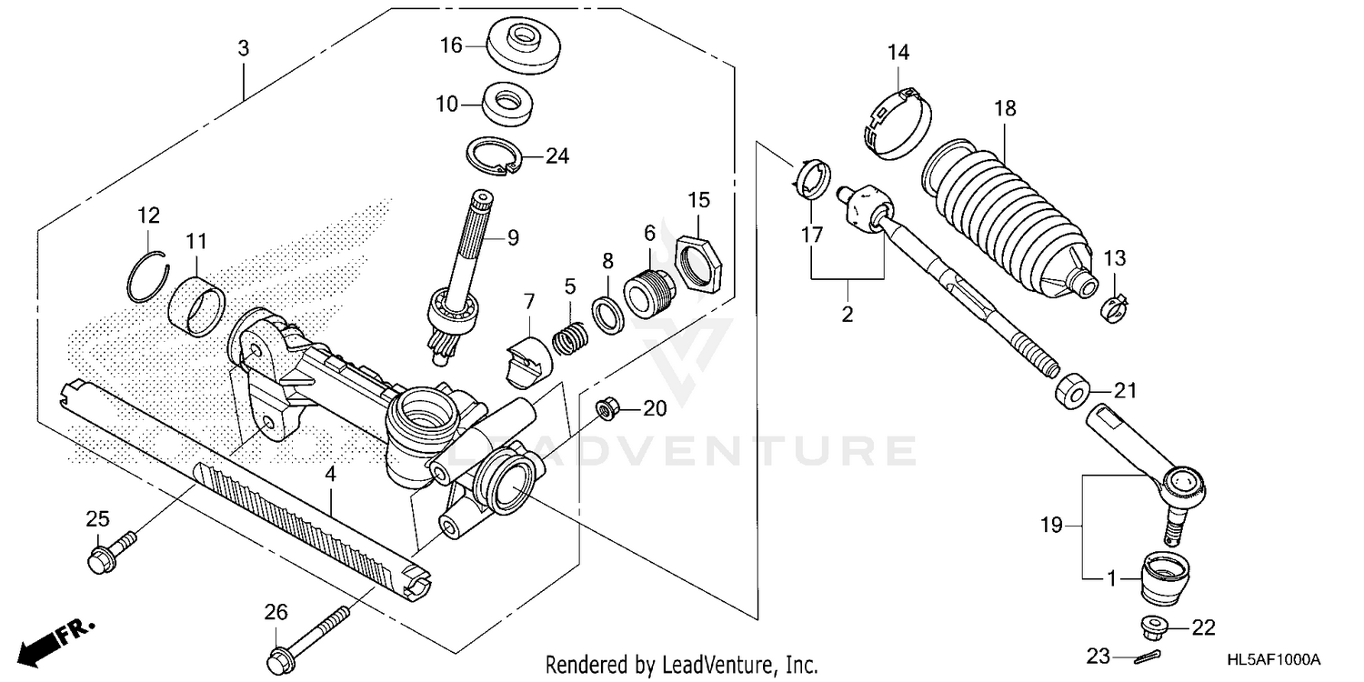 STEERING GEAR BOX@TIE ROD
