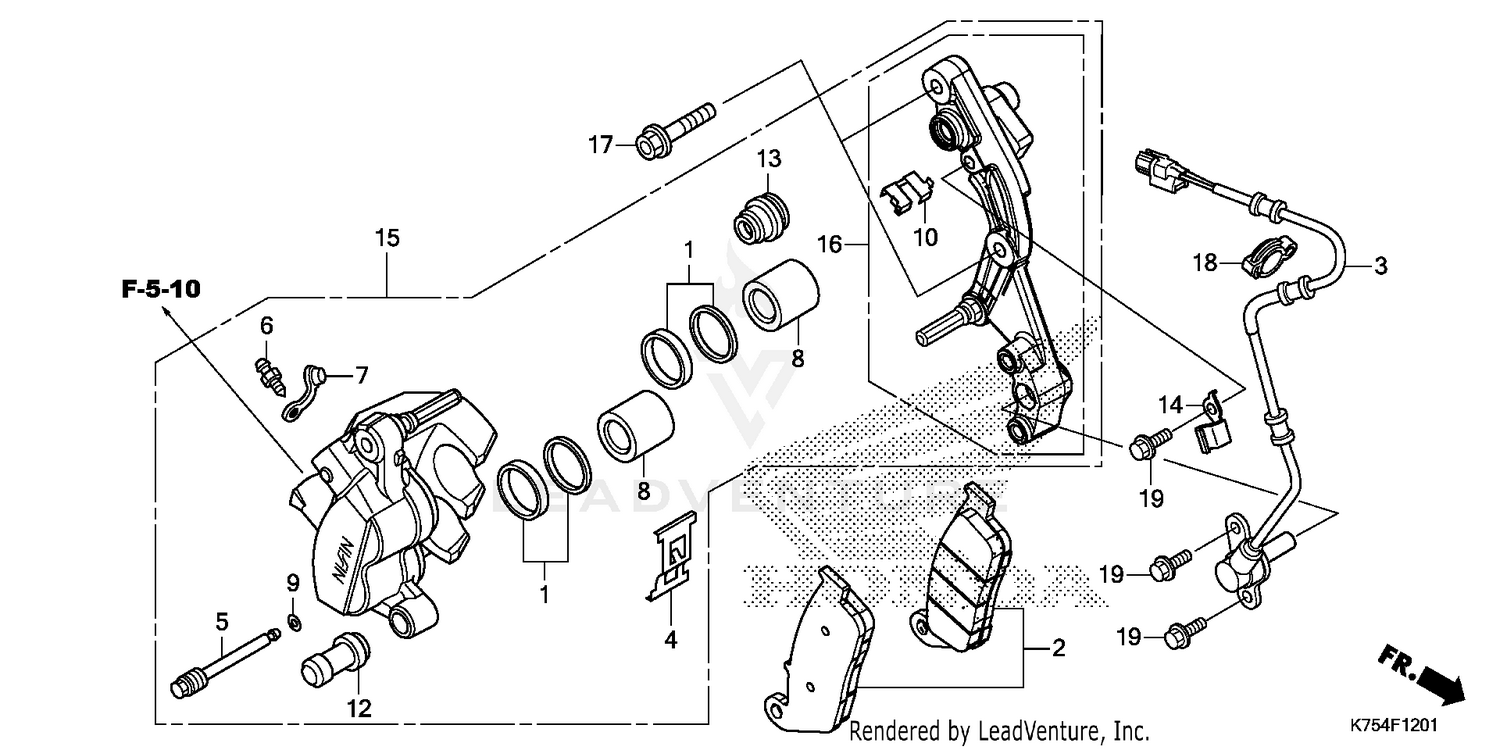 FRONT BRAKE CALIPER (2)