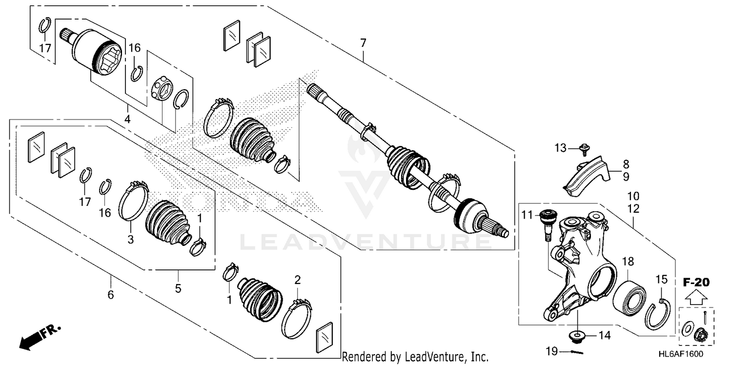 FRONT KNUCKLE@DRIVESHAFT