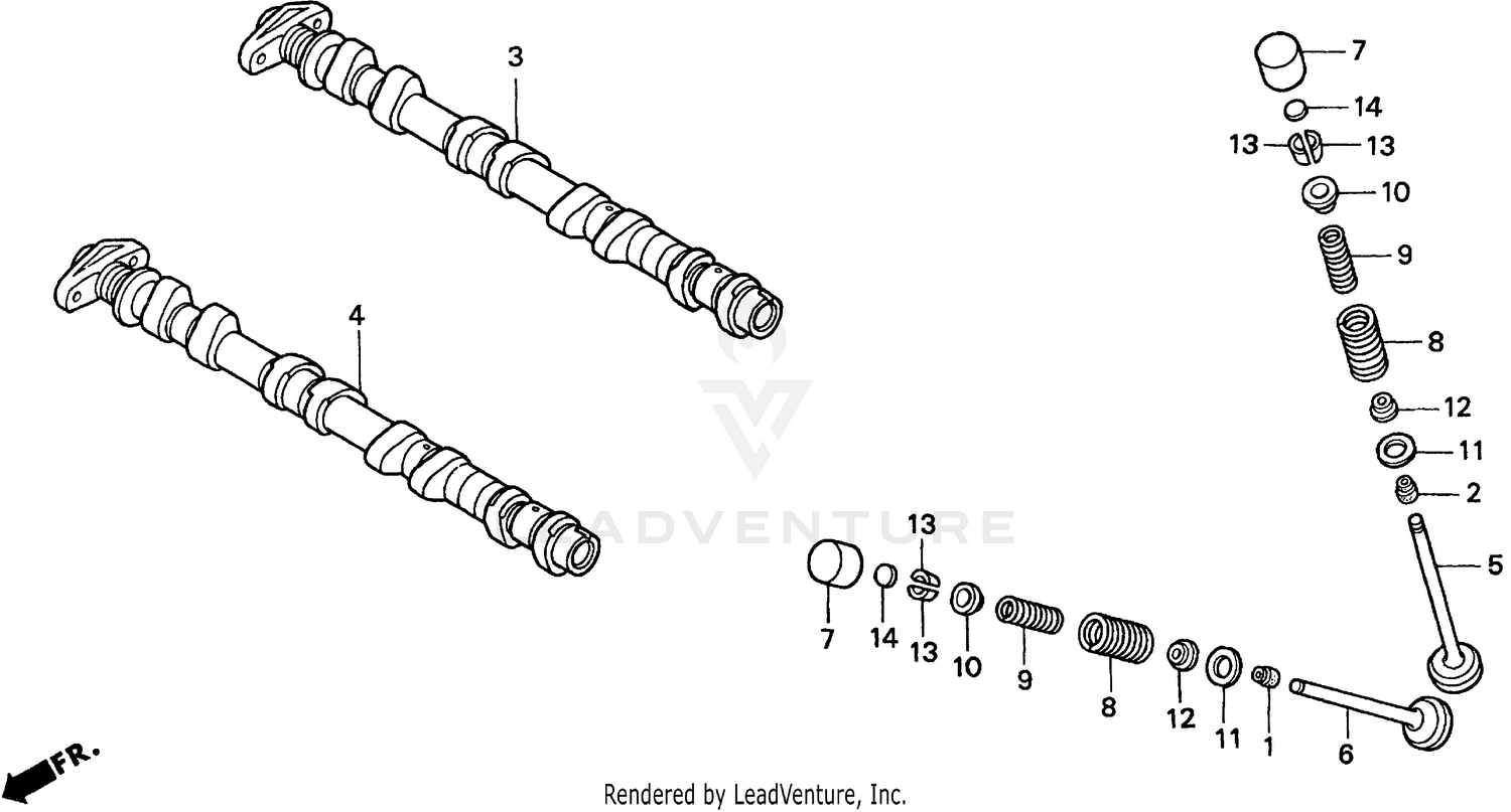 CAMSHAFT + VALVE