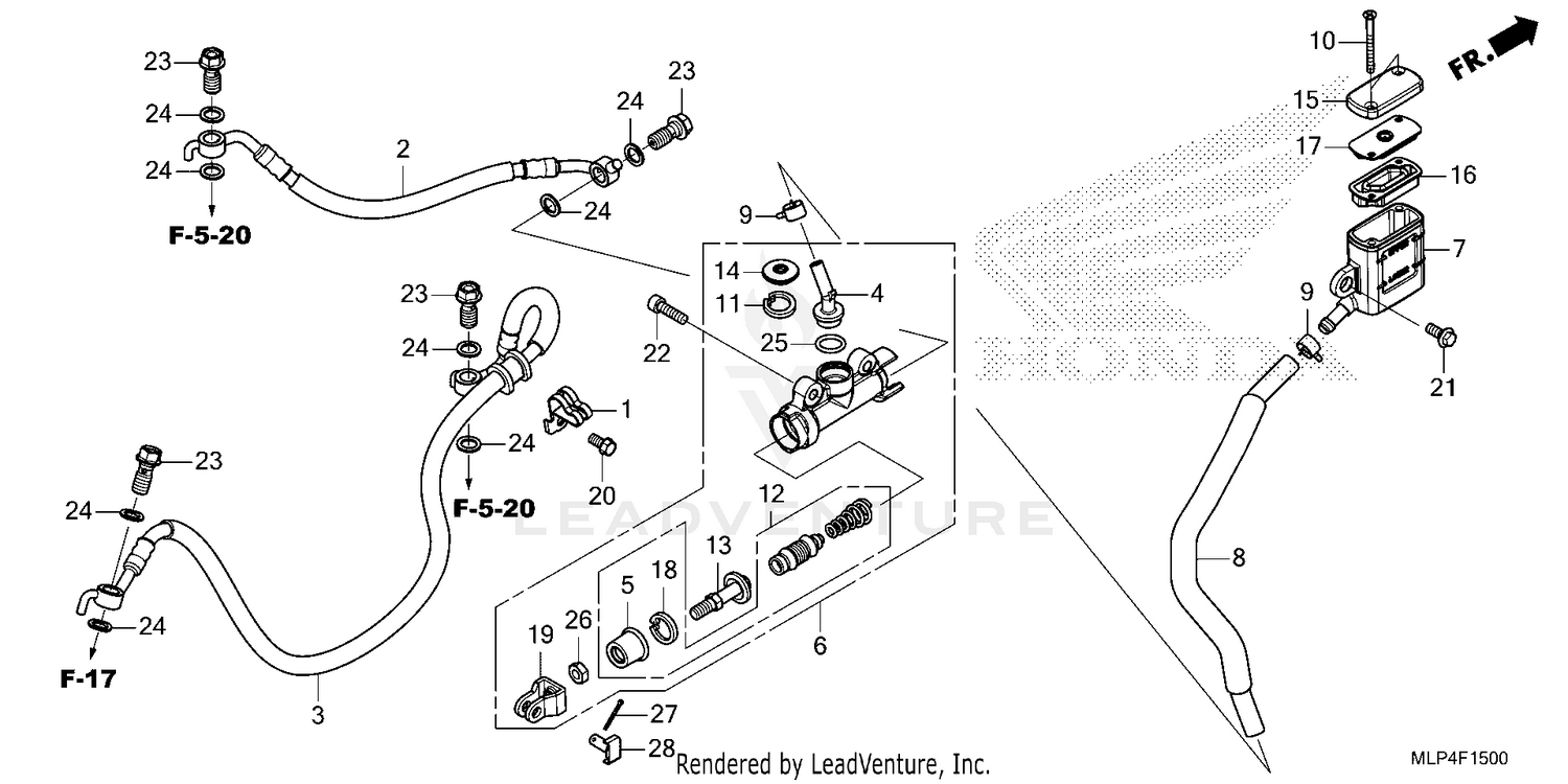 REAR BRAKE MASTER        CYLINDER