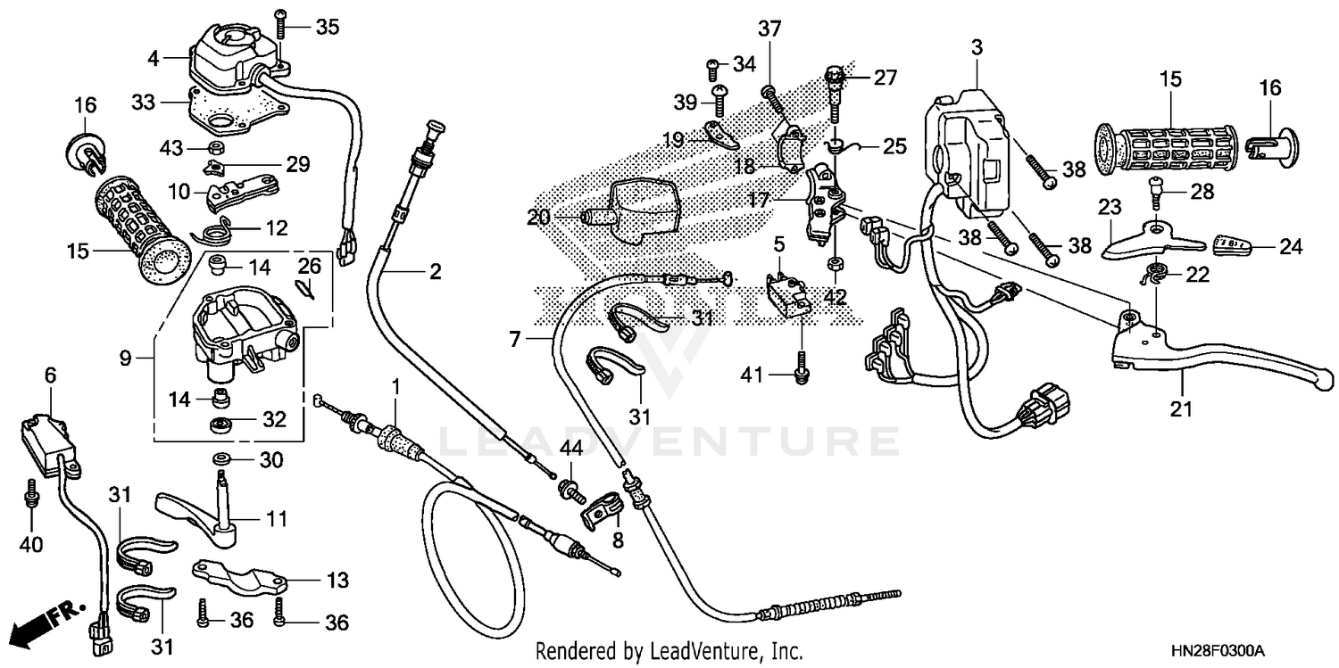 HANDLE LEVER@SWITCH@CABLE