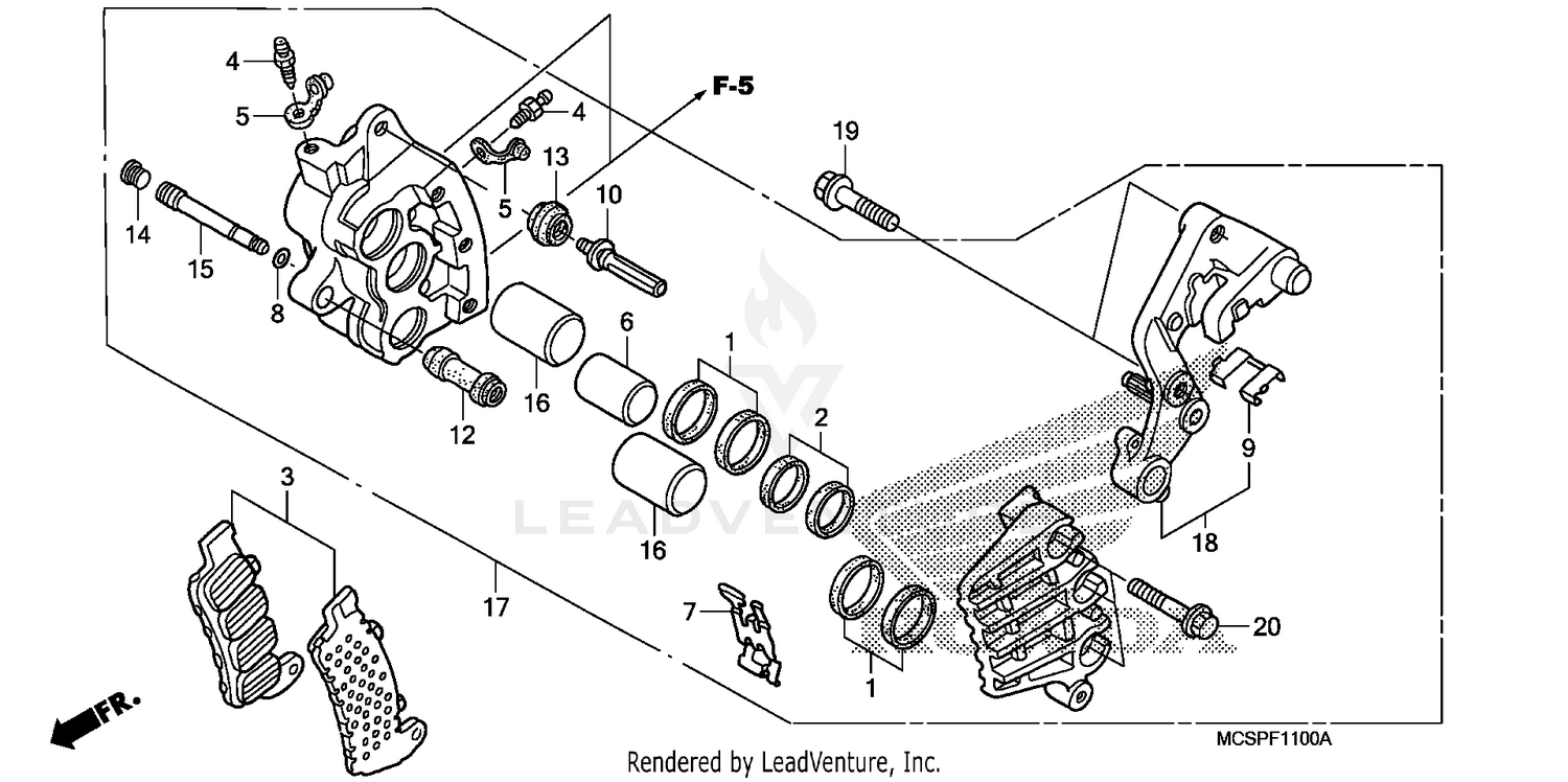 RIGHT FRONT BRAKE CALIPER(1)