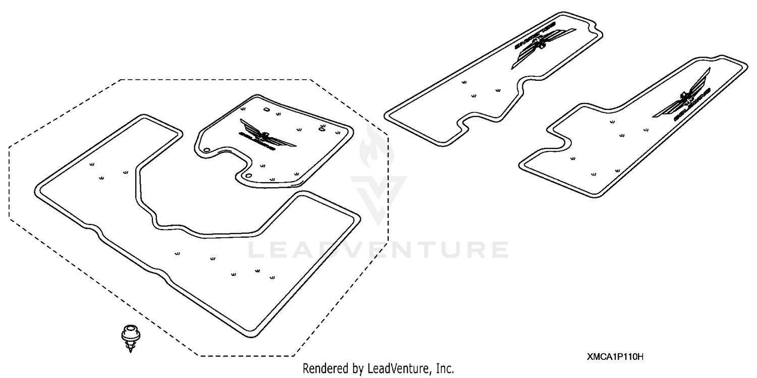 DELUXE SADDLEBAG TRUNK   MAT SET (1)