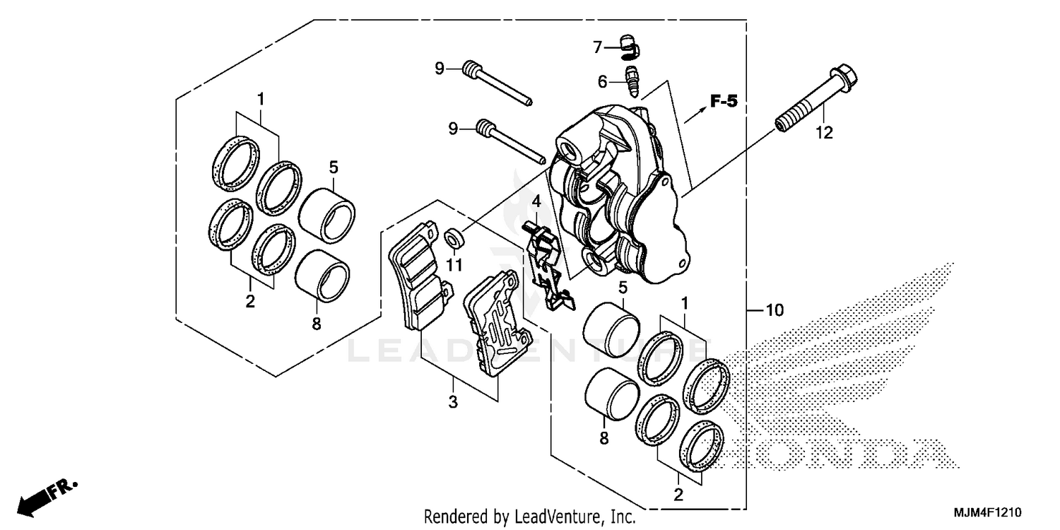 RIGHT FRONT BRAKE CALIPER (1)