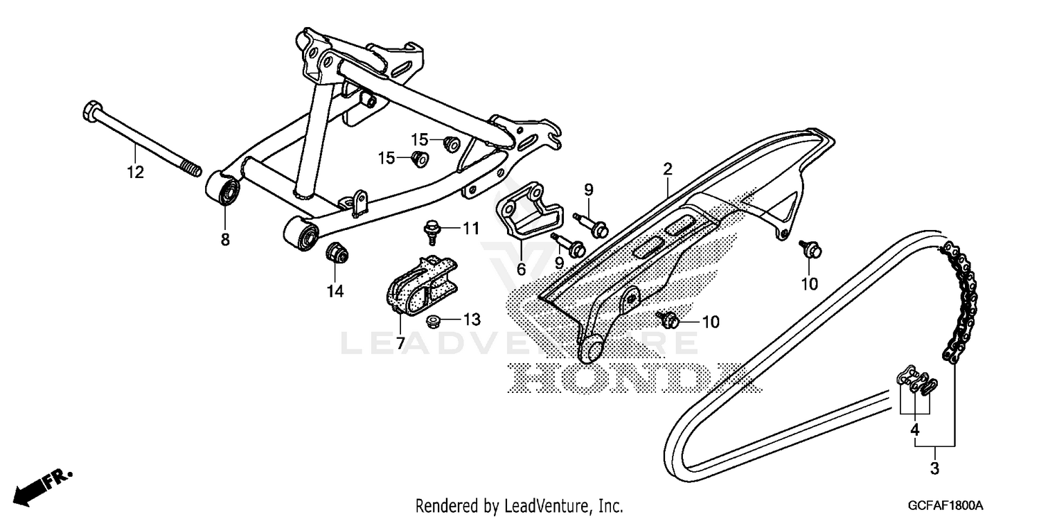 SWINGARM + CHAIN CASE
