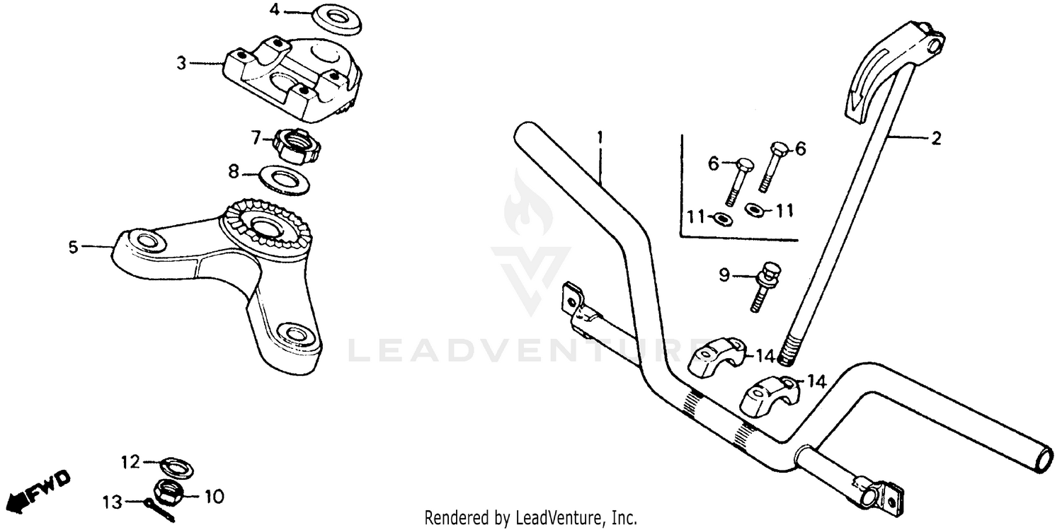 HANDLEBAR + TOP BRIDGE