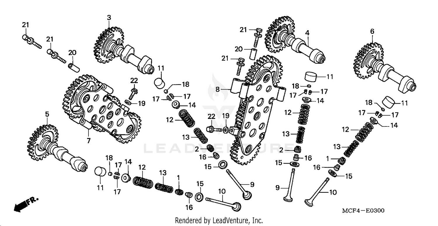 CAMSHAFT + VALVE