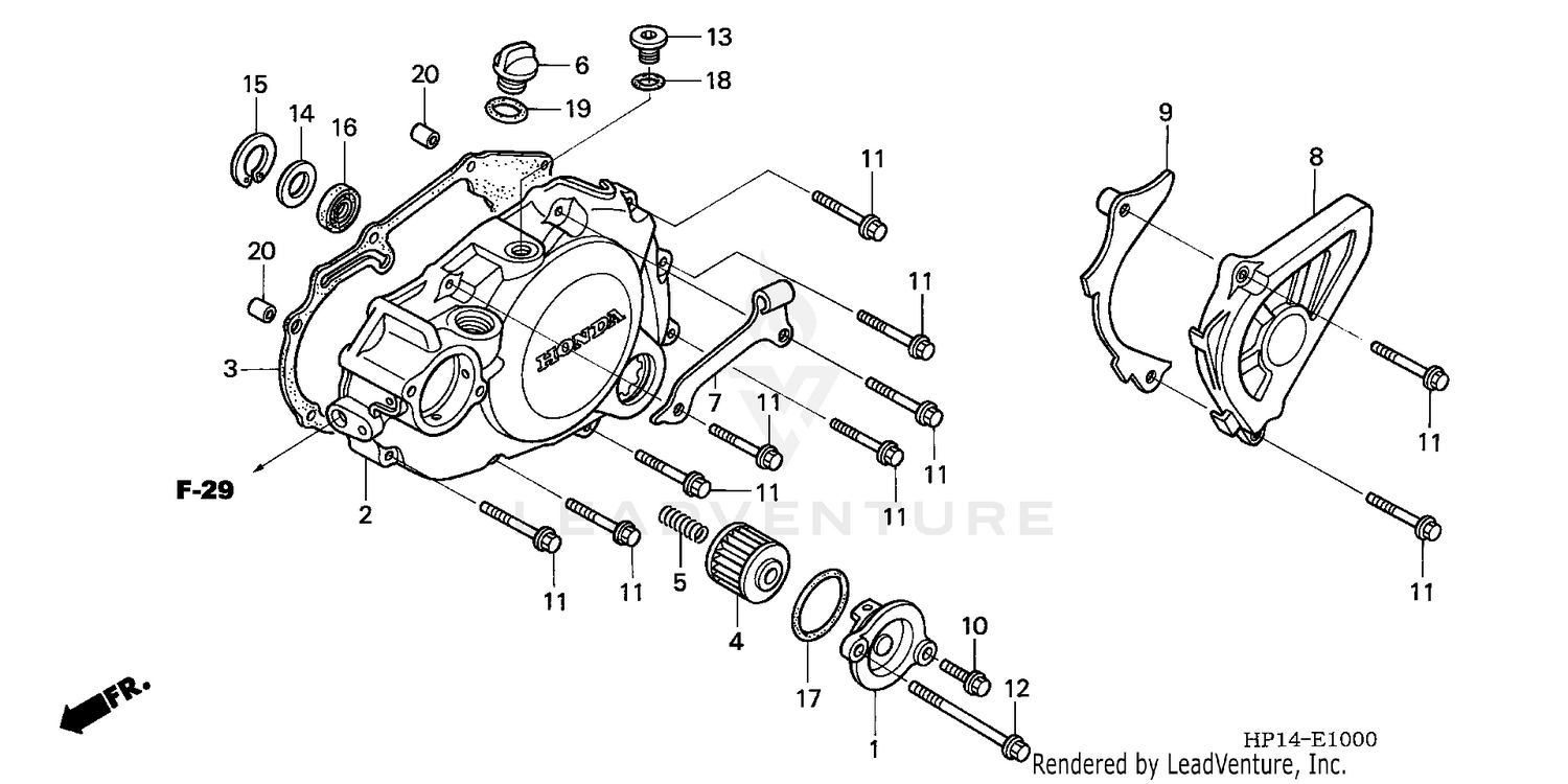 2005 Honda TRX450R (KICK START) OEM ATV Parts - Honda Factory