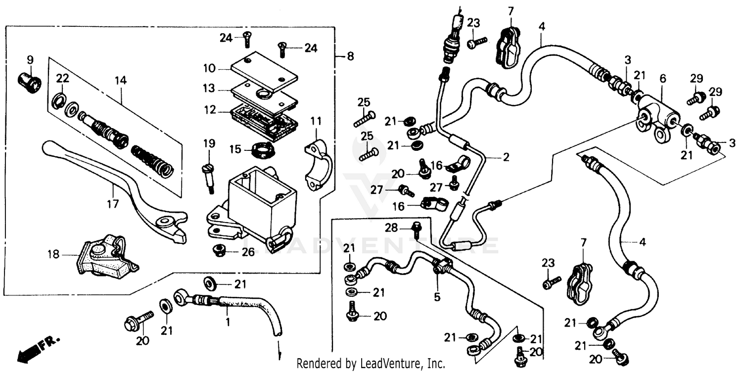 FRONT BRAKE MASTER CYLINDER