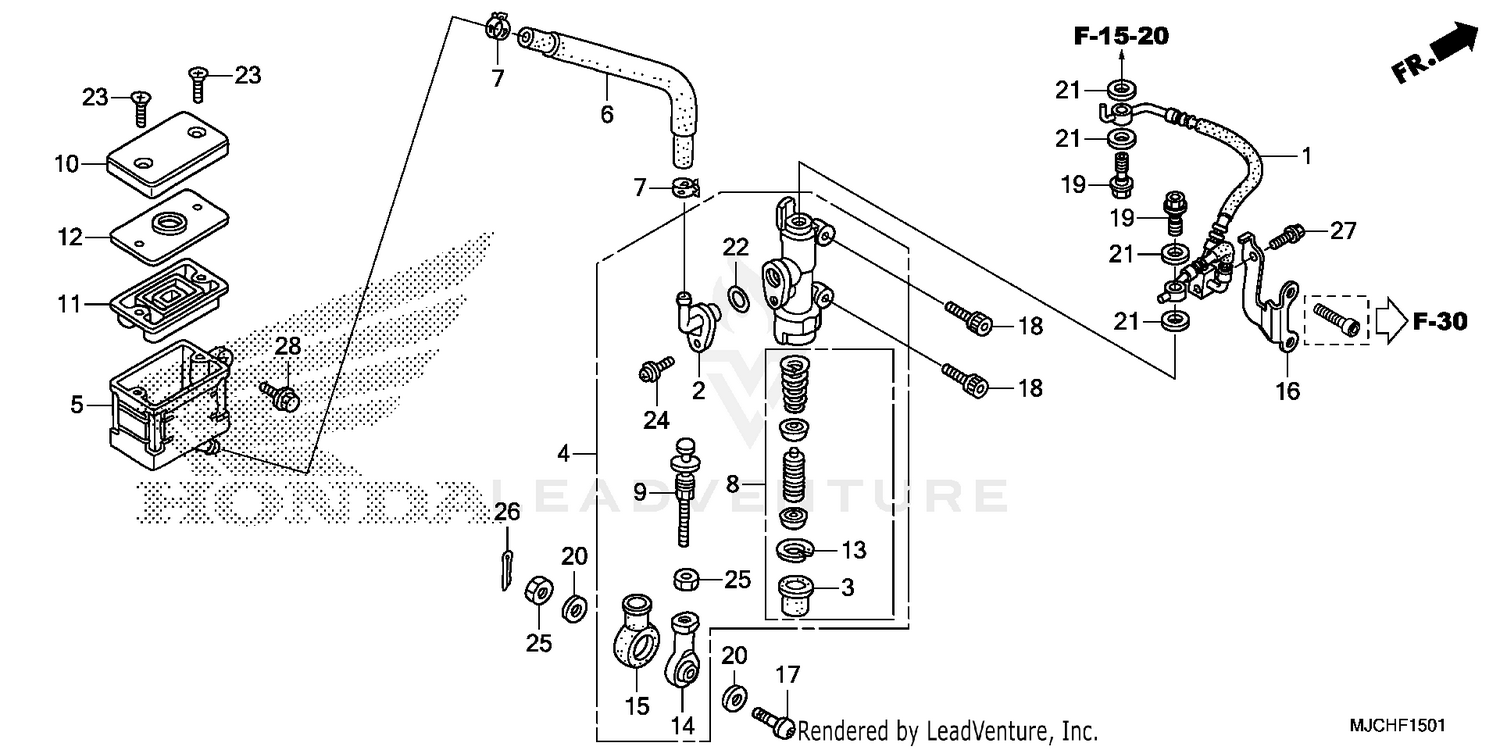 REAR BRAKE MASTER        CYLINDER (2)