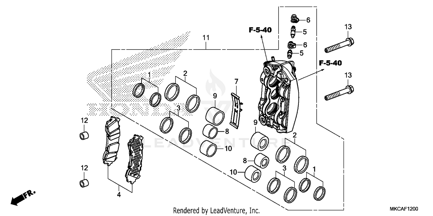 RIGHT FRONT BRAKE CALIPER