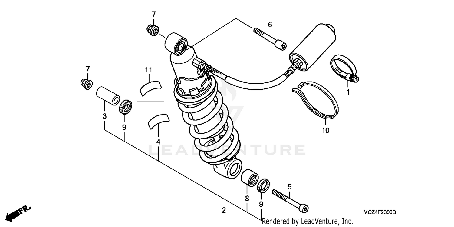 REAR SHOCK ABSORBER