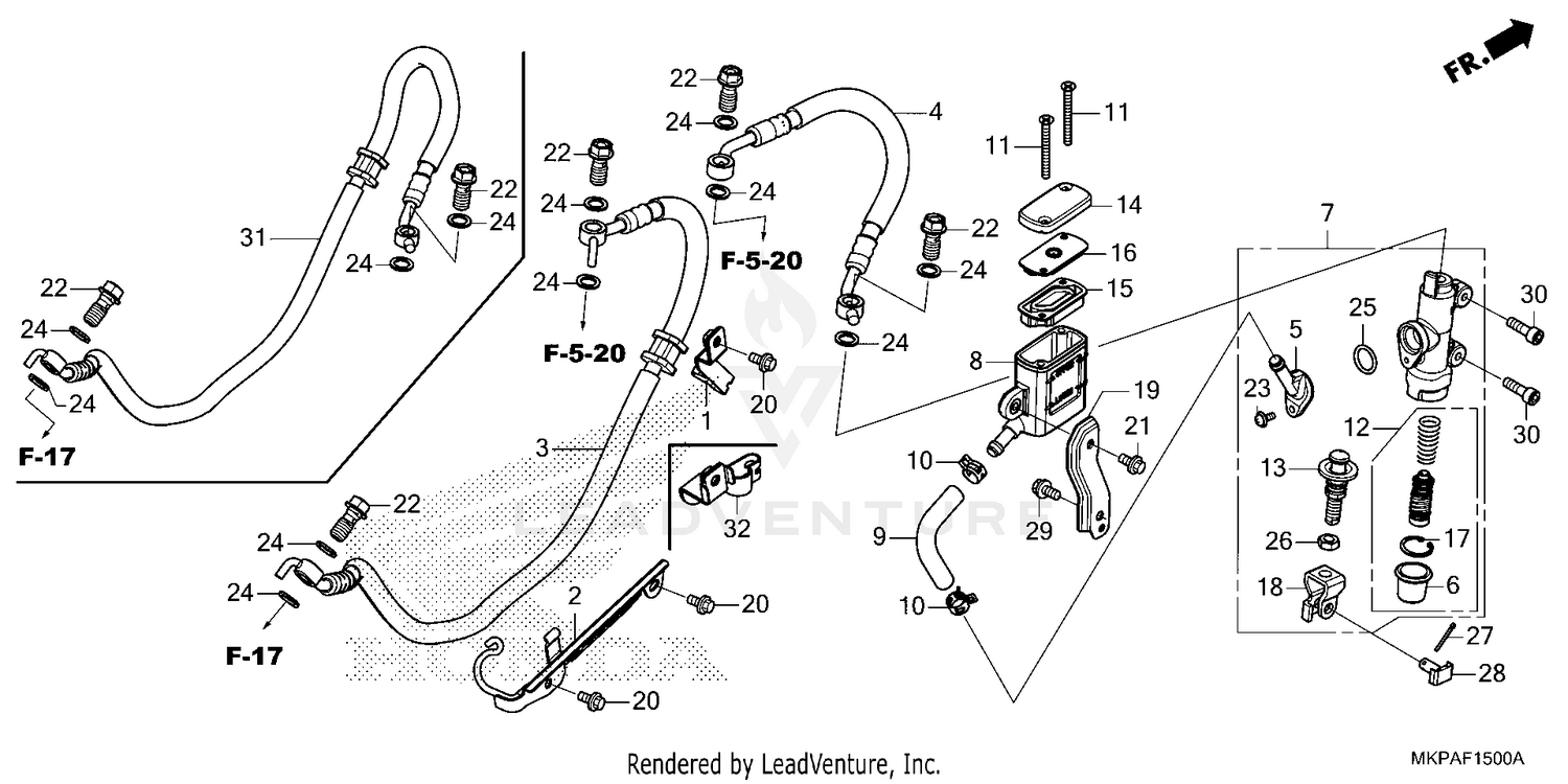 REAR BRAKE MASTER        CYLINDER