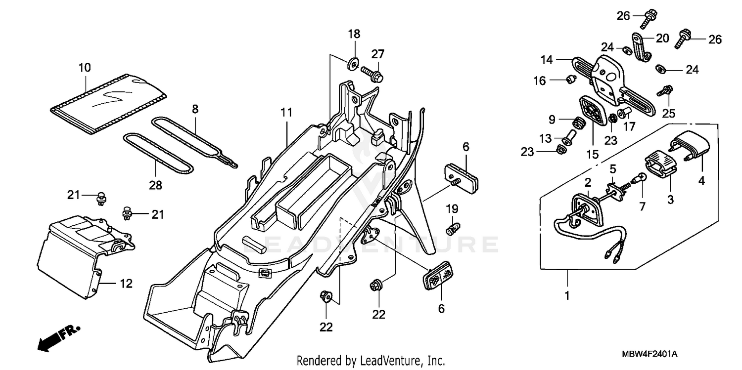 REAR FENDER ('01-'03)