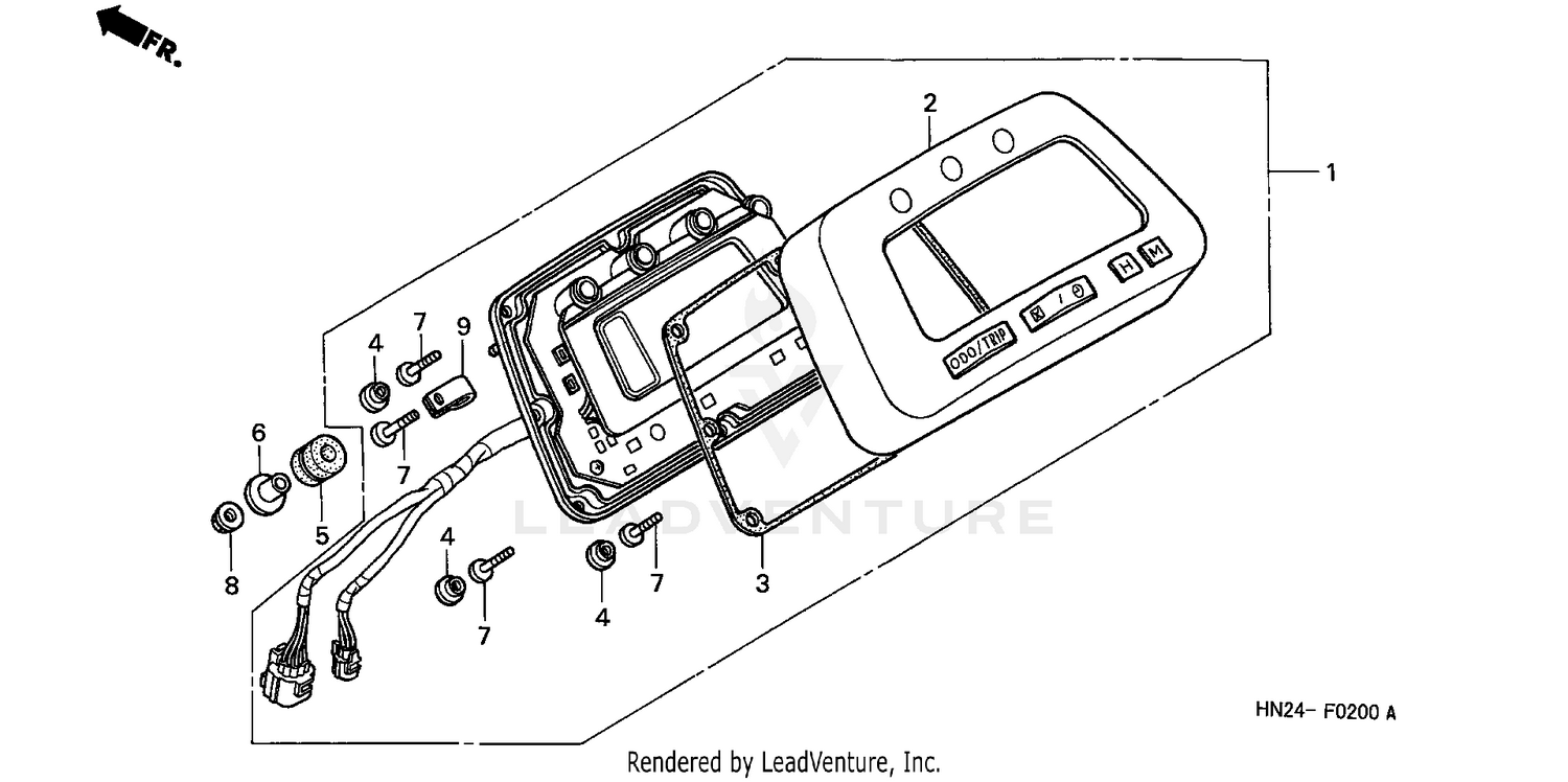 METER (TRX500FA'01-'04)