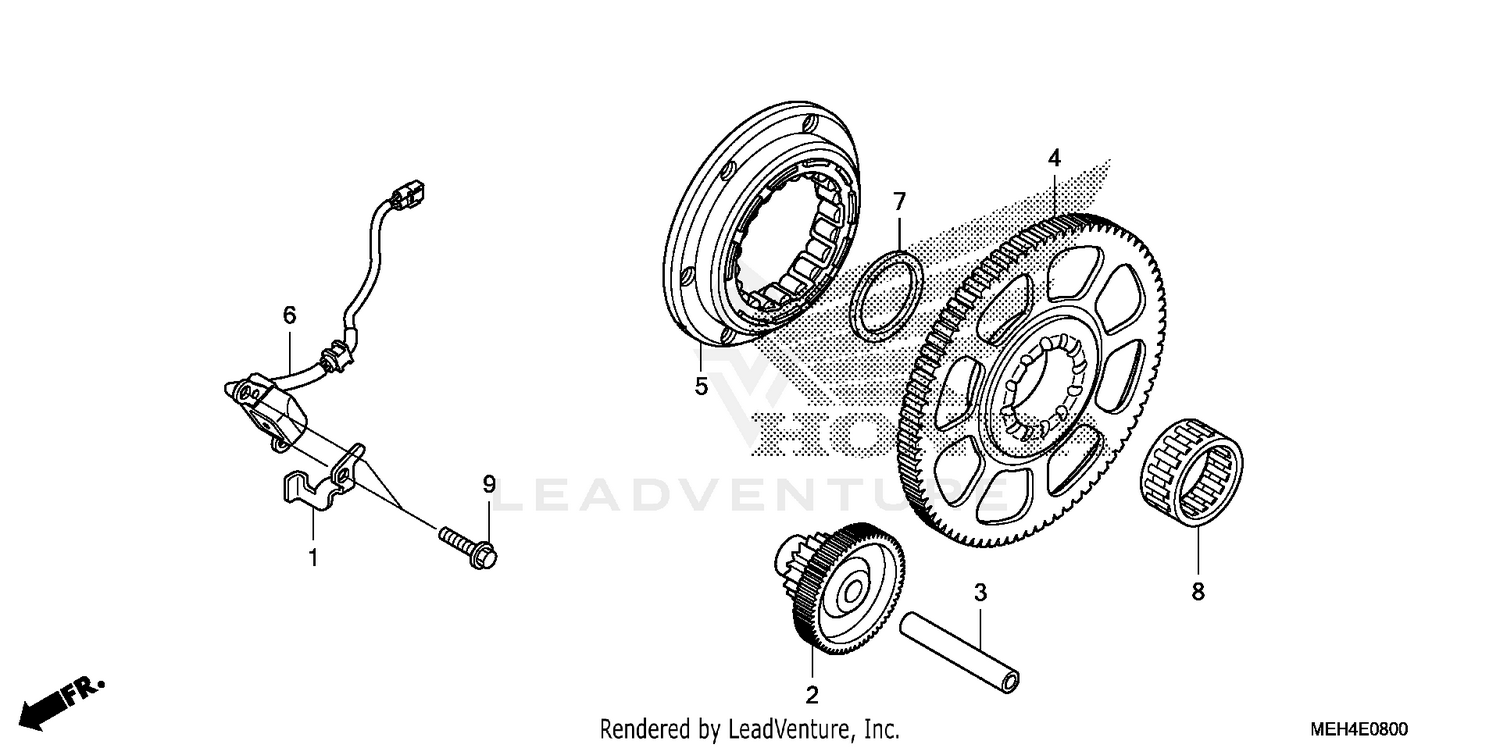 PULSE GENERATOR + STARTING CLUTCH