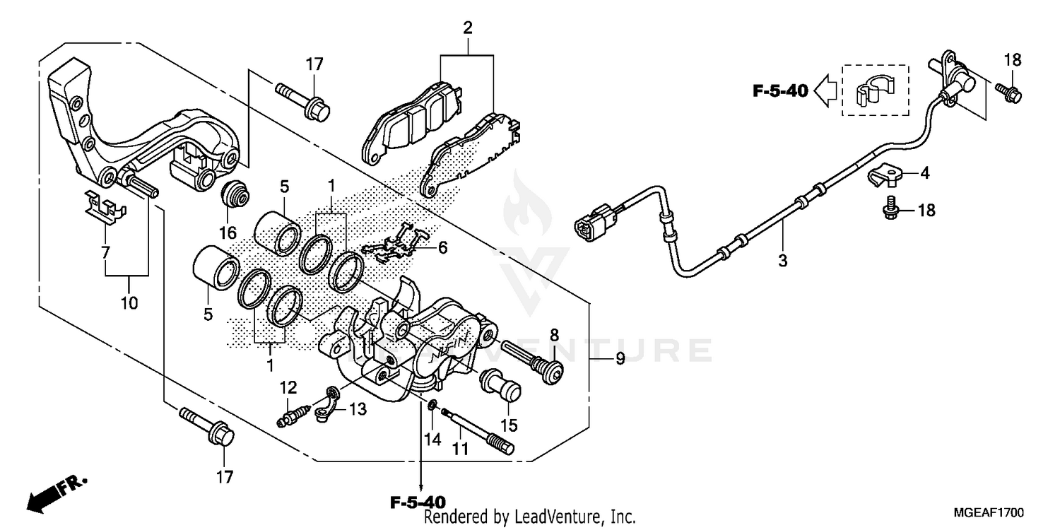 REAR BRAKE CALIPER (1)