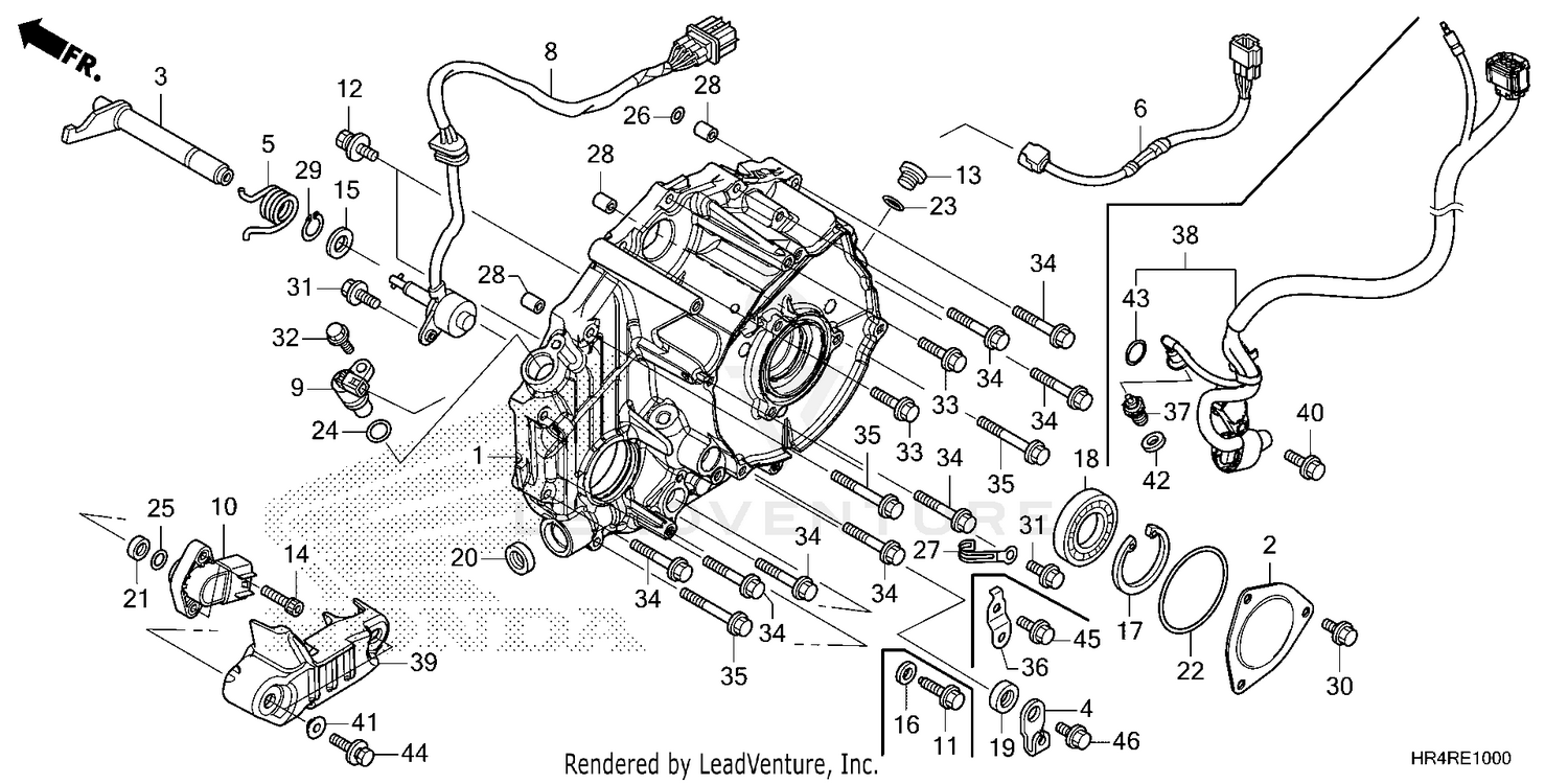 REAR CRANKCASE COVER