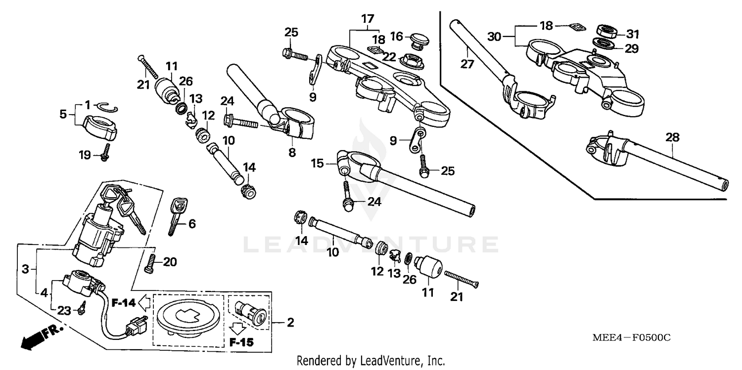 HANDLEBAR + TOP BRIDGE