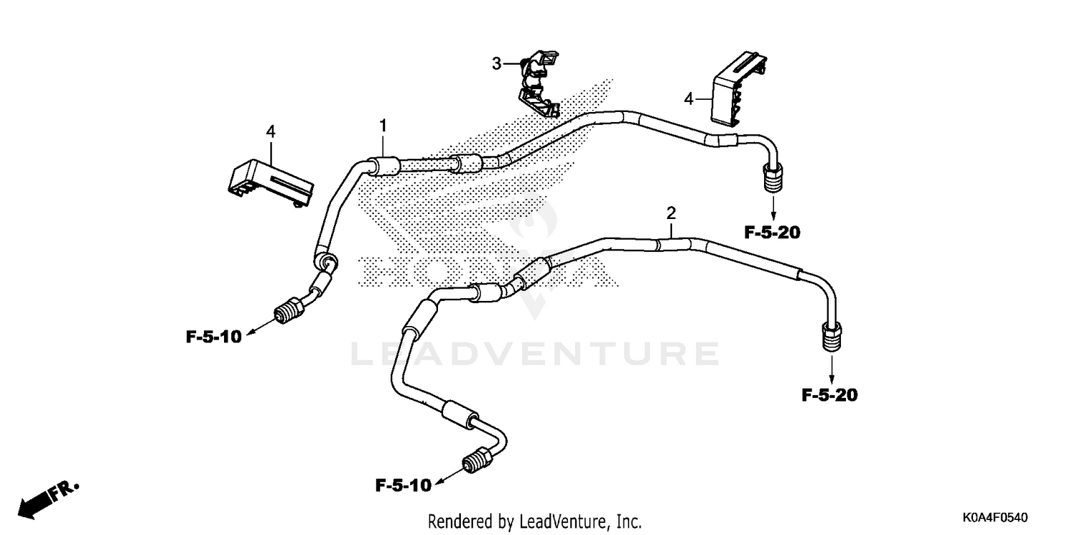 FRONT BRAKE PIPE