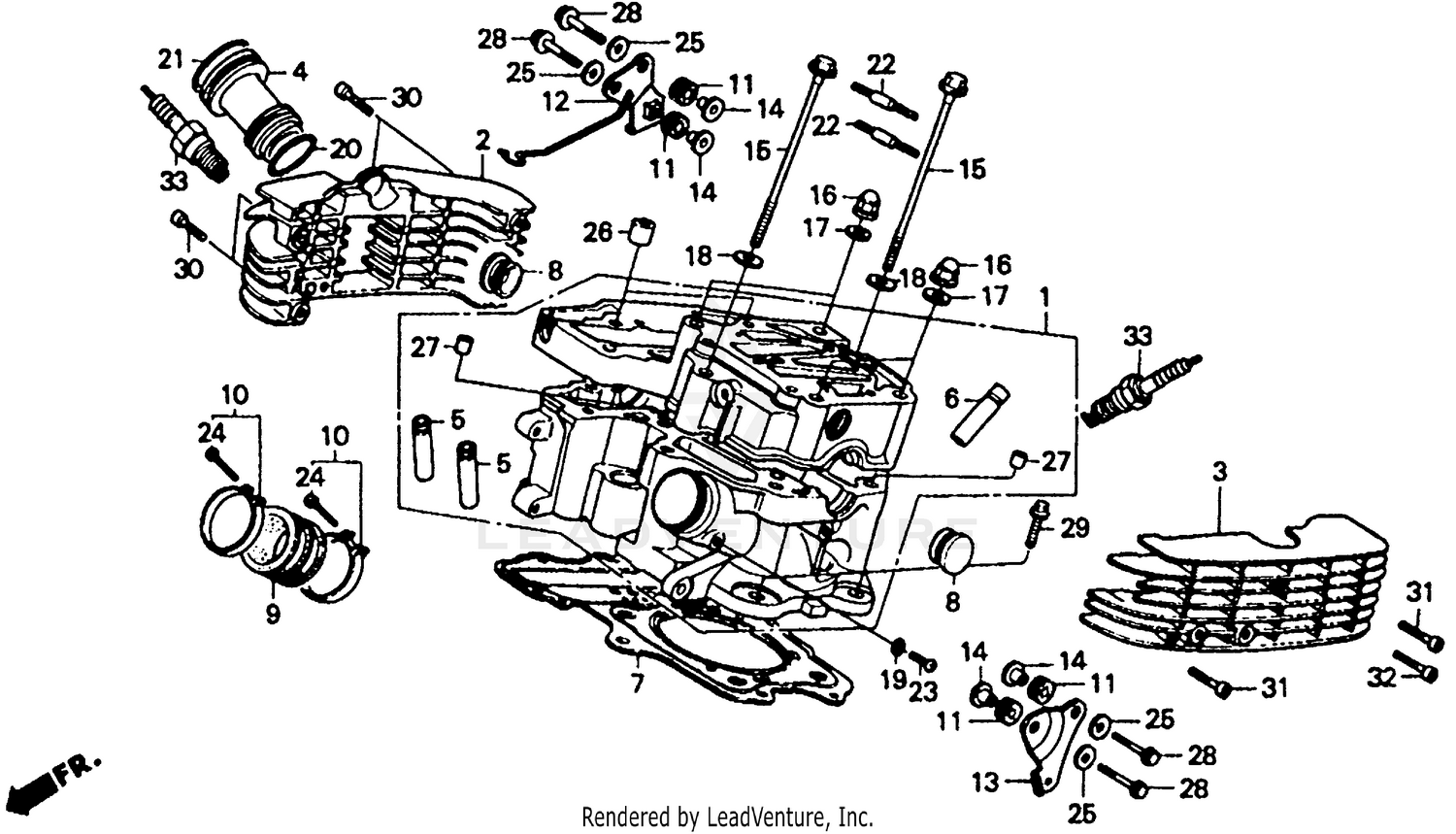 REAR CYLINDER HEAD