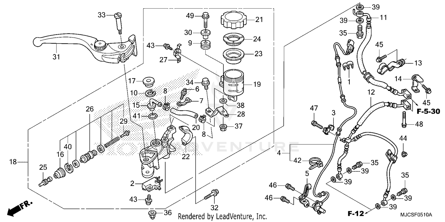 FRONT BRAKE MASTER       CYLINDER (2)