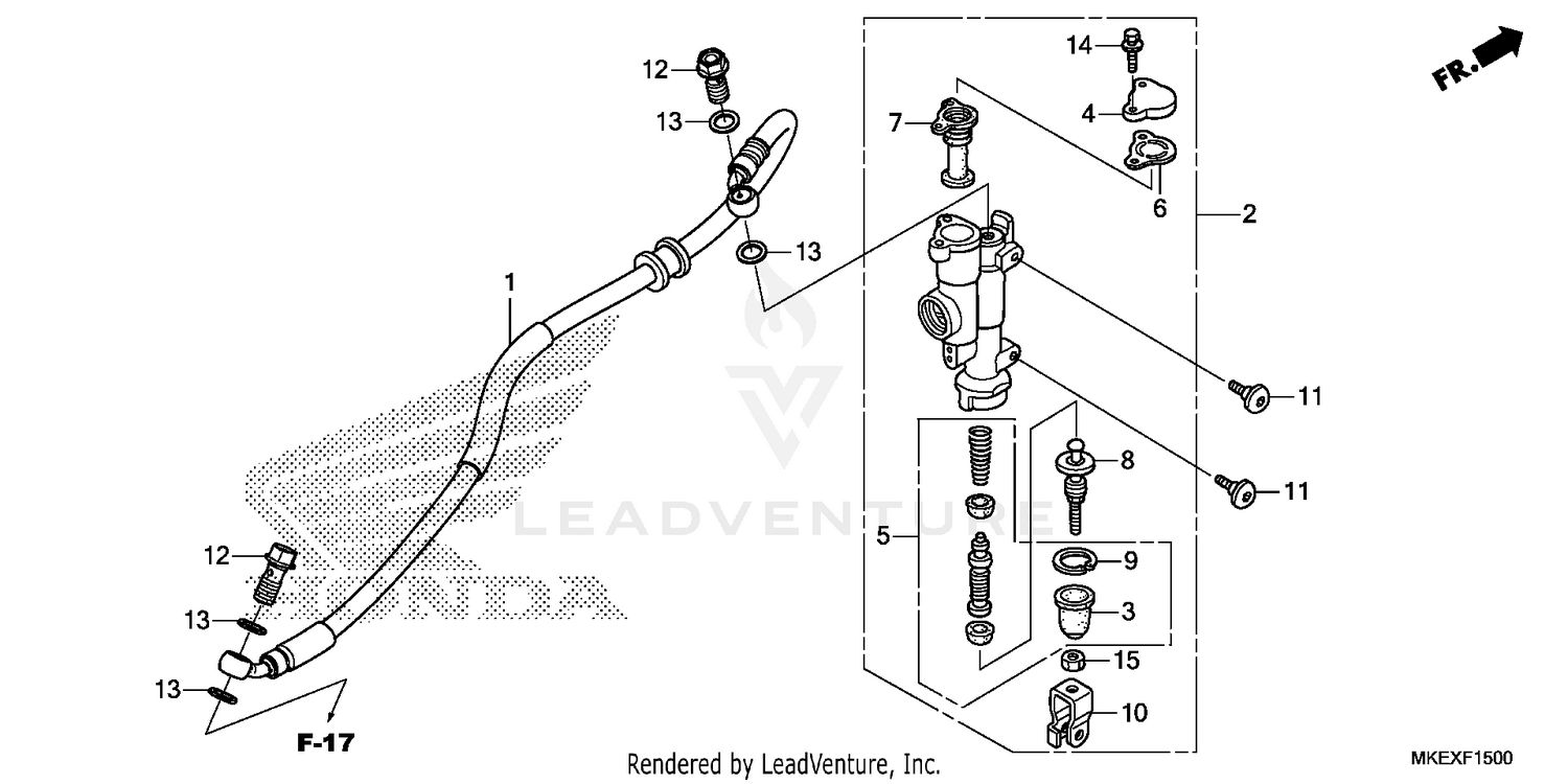 REAR BRAKE MASTER        CYLINDER