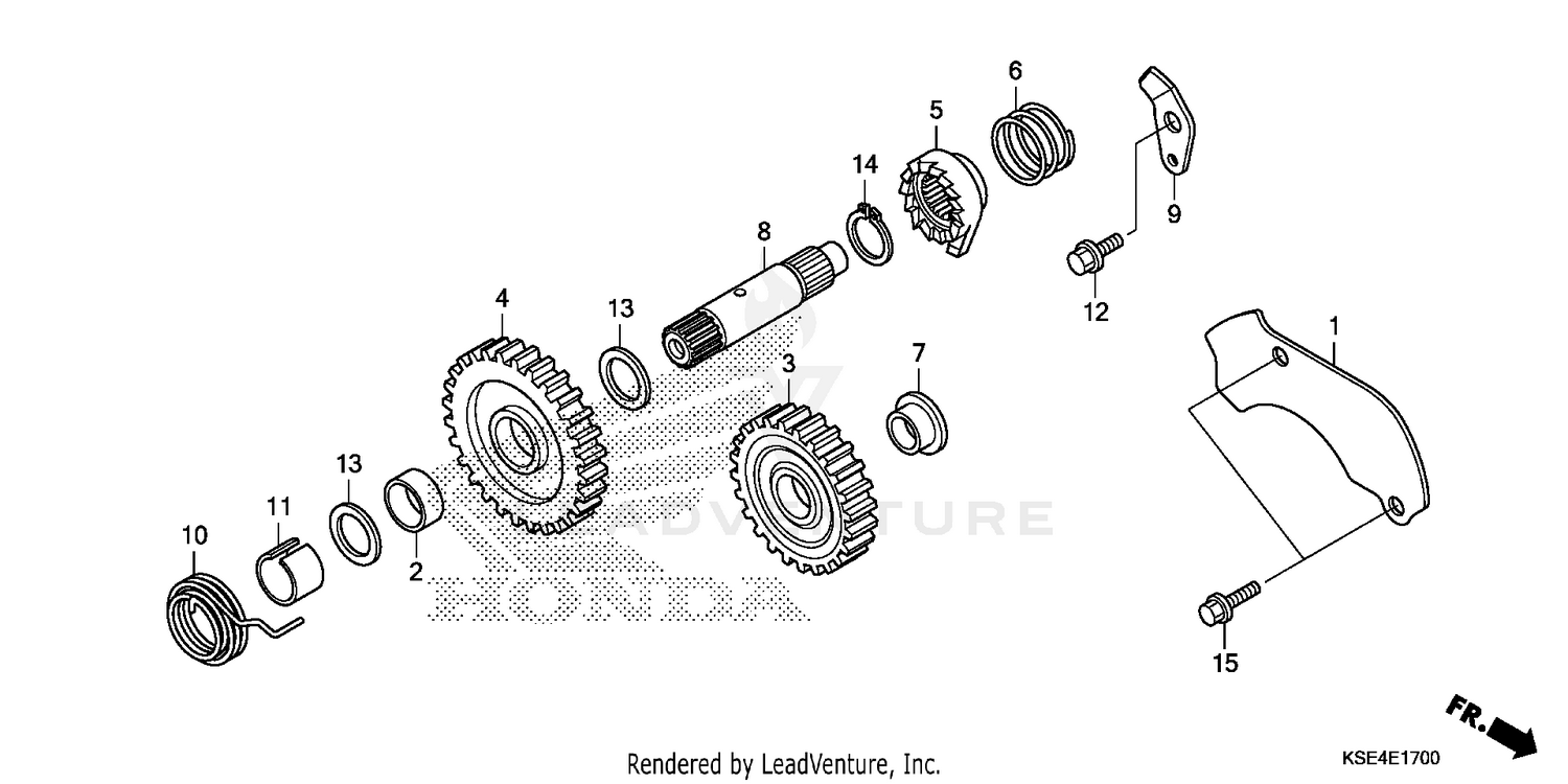 KICK STARTER SPINDLE