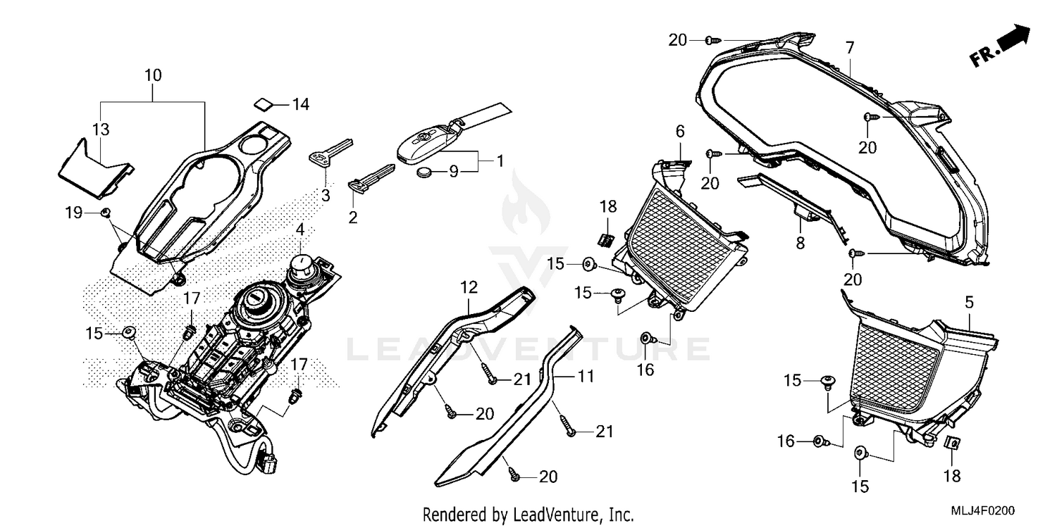 METER PANEL@SWITCH PANEL @FOB KEY