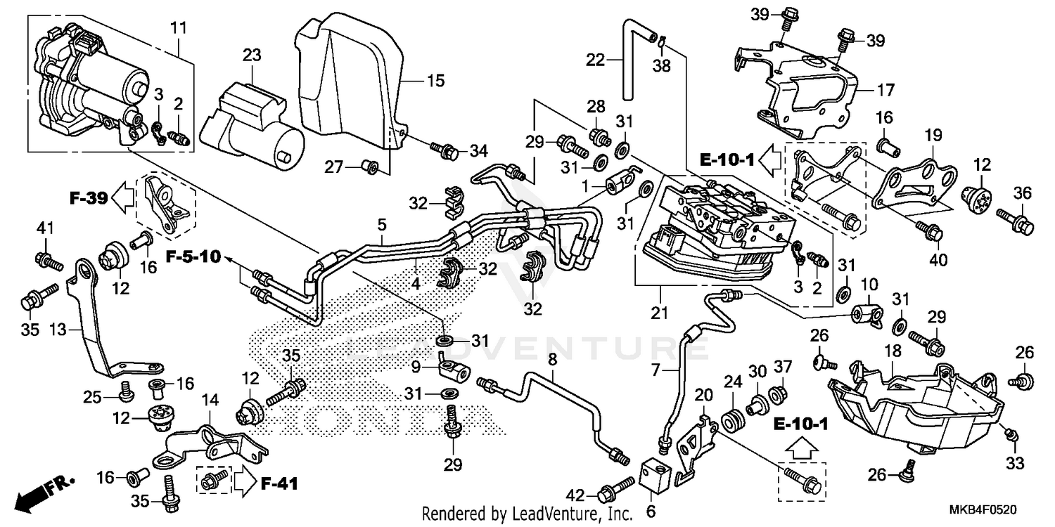 FRONT POWER UNIT@FRONT   VALVE UNIT