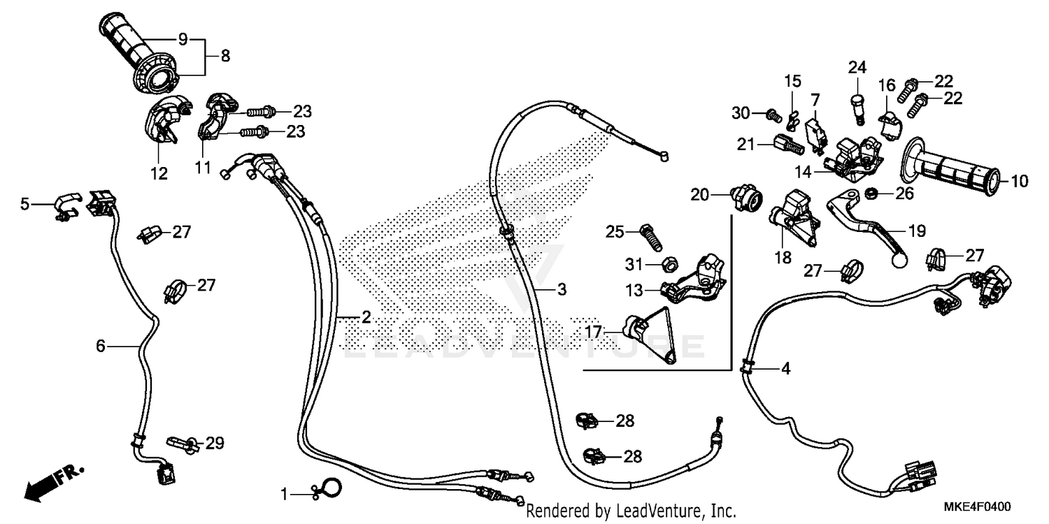 HANDLE LEVER@SWITCH@CABLE ('17)