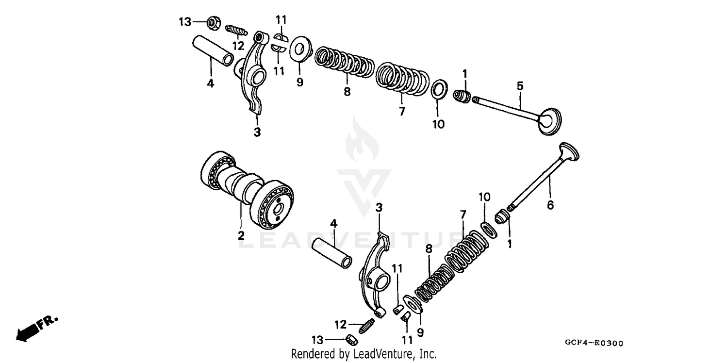 CAMSHAFT + VALVE