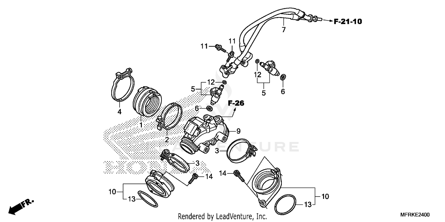 INTAKE MANIFOLD@INJECTOR